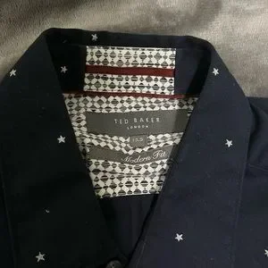 Scotch & Soda | Shirts | Blue With White Stars Scotch Soda Dress Shirt |  Poshmark